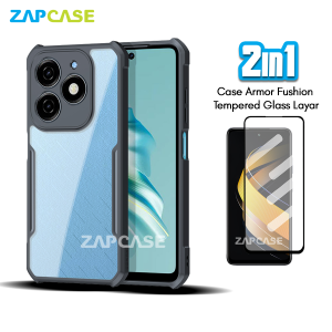 Casing Infinix Smart 8 Armor Fushion Case Free Tempered Glass