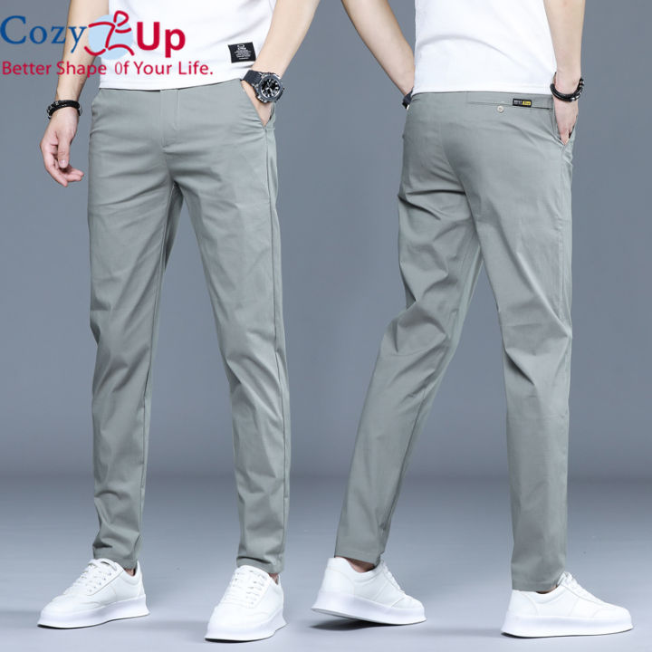 Cozy Up Mens Loose Business Casual Pants Plus Straight Pants Male ...