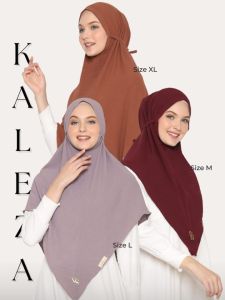 Khimar Crinkle KALEZA Valenshaqueen Hijab Syari  Bahan Crinkle Airflow Bergo Tali Jumbo