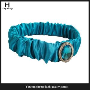 Hayating Girls Jasmine Blue Headbands Large Children Headwear Arabian Princess Hair Bands For Cosplay Party Hair Accessories