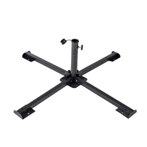 ฐานร่มลานกว้างที่สามารถปรับได้มีความทนทานพร้อมกรอบเสริมเหล็กสำหรับสวนหลังบ้านริมสระน้ำและปิกนิก