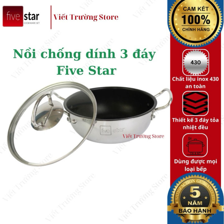 Nồi kho cá chống dính Fivestar chính hãng - Dùng được mọi loại bếp ...