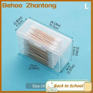 Behoo กล่องยาแบบพกพาสำหรับเดินทางกล่องใส่สำลีกล่องใส่เครื่องประดับไหมขัดฟันกันฝุ่นกล่องเครื่องประดับ