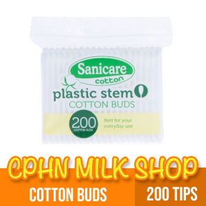 Sanicare Plastic Stem Cotton Buds 200 Tips