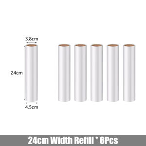 24cm Long Lint Roller Mop Lint Remover Standing Laundry Roller Sticky Roller Refill Cleaning Brush
