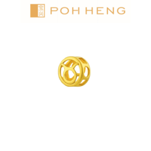 Poh Heng Jewellery 22K Virgo Charm Pendant in Yellow Gold[Price By Weight]