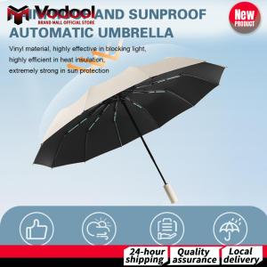 Fully Automatic Reverse Folding Umbrella Windproof Compact Foldable Umbrella Protection Umbrella for Sun Or Rain Days