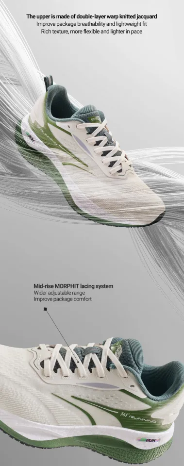 361° 361 Degrees Men's Spire 2 Running Shoe, Maya/Lime, 11 D(M