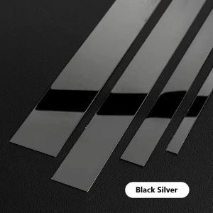 List Plat Strip Mirror Gold Silver Stainless Steel Berperekat Decorative Lines Dekorasi Dinding 3Meter