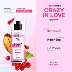 Xịt thơm toàn thân hương nước hoa Kiss My Body Perfume Body Mist