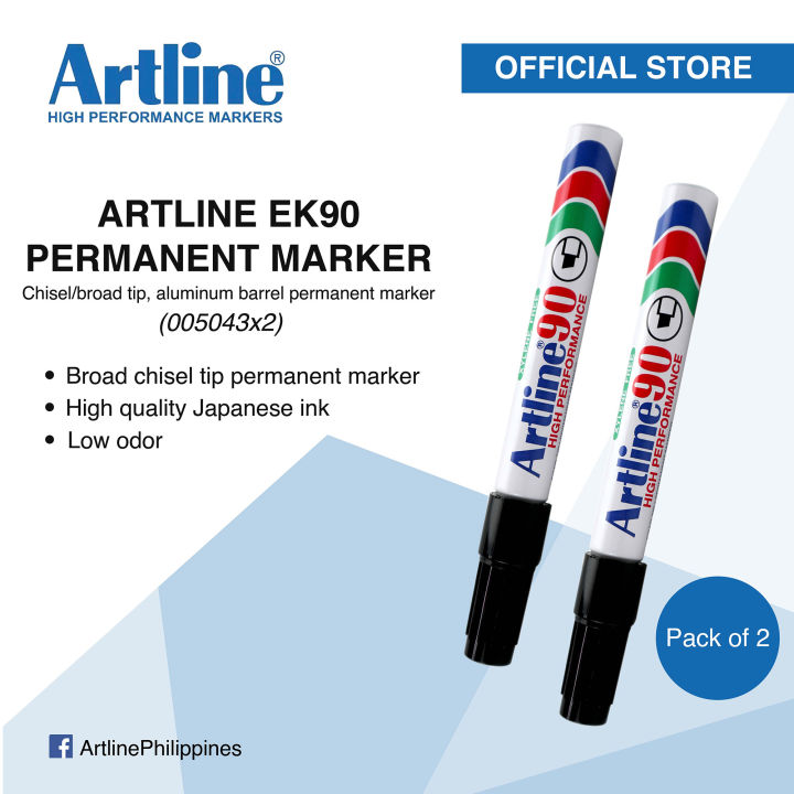 ARTLINE Permanent Marker Pack of 2 EK90 Lazada PH