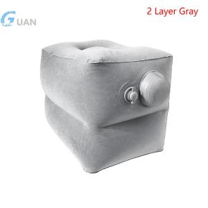 [COD] GUAN หมอนสำหรับเดินทางแบบเป่าลมได้ที่พักเท้าสำหรับเด็กรถเครื่องบินนอนเตียงรองรับขาหมอนพักเท้าปรับความสูงได้สำหรับการเดินทางระยะยาว