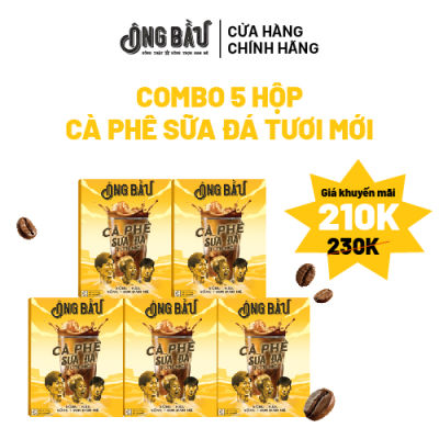 COMBO 5 HỘP CÀ PHÊ TƯƠI MỚI SIÊU TIẾT KIỆM