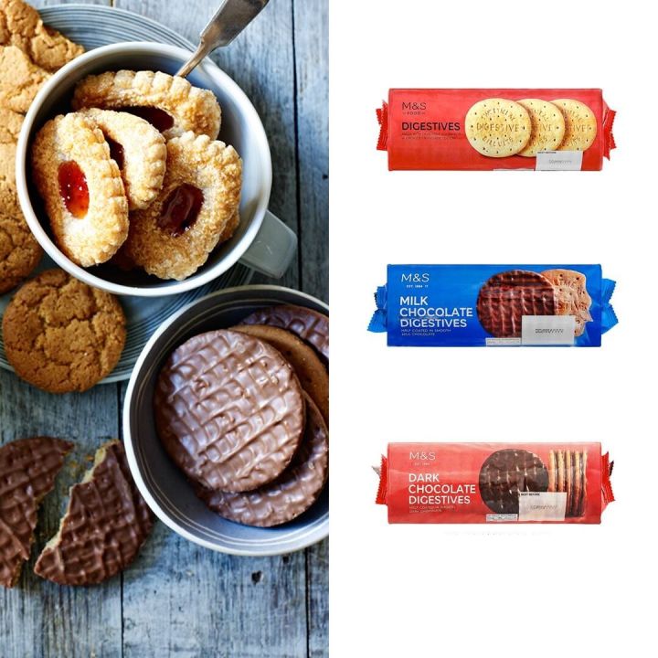 M&S Marks&Spencer Milk Chocolate Digestives Digestive Biscuit 300g