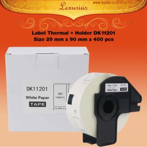 Brother Label Tape Printer Kertas termal Refil etiket DK-11201 11204 11209 11241 Die-cutThermal Paper Refill DK11201 DK11204 DK11209 DK11241 compatible Printer P Touch QL 10501060N 500 550 560 560VP/YX 570 580 580N 650TD 700 710W 720NW 800 820 1100