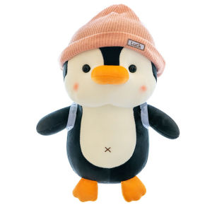 Oldlaiben 23CM Penguin Plush Toy Soft Stuffed Animal Doll Kawaii Cute Baby Sleep Companion Kids Birthday Gift Mainan