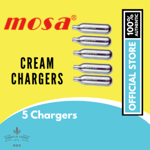 Mosa Cream Chargers (5pcs Repacked) – Whipped Cream Perfection Made Easy Turn every drink and dessert