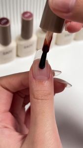 GAOY Rose Garden Jelly Gel of 6 Transparent Nude Red Pink Brown Colors Sheer Gel Polish Kit for Salon Manicure and Nail Art DIY at Home