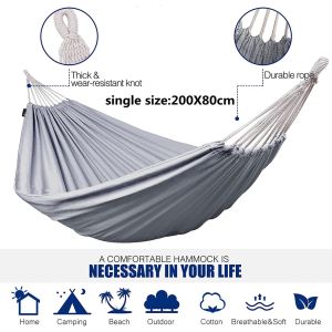 single outdoor hammock Canvas Hammock camping hammock indoor hammock hammock swing hammock duyan
