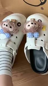[Free Shipping] Cute Clogs Shirley Rose Clogs WomenS Summer 2025 New Style Breathable Non-Slip Thick-Soled And Suitable For Outdoor Wear
