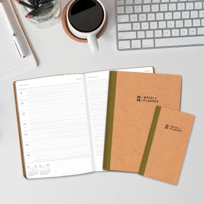 Stradmore 2026 Weekly Planner Durable Hardcover Schedule Organizer