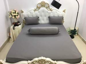 ✴️ĐỦ SIZE✴️ Bộ Ga Gối Thun Hàn Quốc 5D Nằm Thoáng Mát Mềm Mịn Không Nhăn Xù Bền Đẹp Bộ 4 Món Ga Gối Giá Rẻ _ Nemtot Bedding