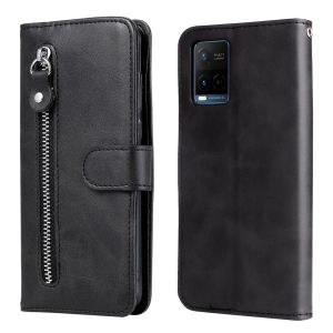 New Phone Case For Vivo Y27 Y02 Y02A Y36 Y15S Y15A Y01 Y35 Y16 Y02S Y22 Y22S Y73 Y76 5G Y33T Y21T Y21E Y21 Y21S Y33S Y52 Y72 5G Y53S Magnetic Leather Wallet Card Slots Flip Cover Casing