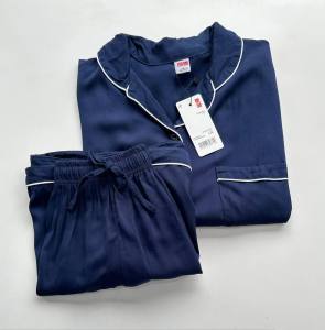 Cotton Short Sleeve Pajamas Set by Uniqlo - Piyama Set Wanita