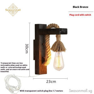 Vintage Industrial Wall Light For Bar / Cafe / Restaurant / Nostalgic Wall Decoration Light Creative Solid Wood Wall LampFast shipping