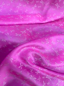 Vải lụa may áo dài tơ tằm Palacesilk chuồn chuồn hồng siêu nhẹ#mềm mượt#thoáng mát