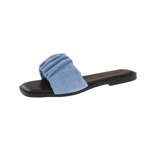 [Free Shipping] Ourofeng Flat Slip-On Sandals For Women 2025 Summer High-End Outdoor Soft-Soled Beach Sandals