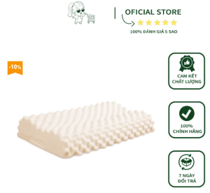 [GIÁ HỦY DIỆT] Gối cao su Massage Thái Lan nhập khẩu 100% cao su thiên nhiên cao cấp siêu đàn hồi ruột gối nằm 40x60 massage ruột gối cao cấp ngủ ngon - ĐẠI LÝ VÕNG XẾP HCM