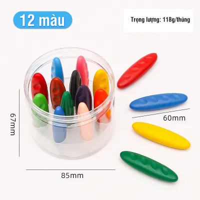 Màu sáp dầu cho bé lớp 1 – Bộ 24 bút sáp màu mini chất lượng tốt dễ sử dụng và pha trộn màu sắc