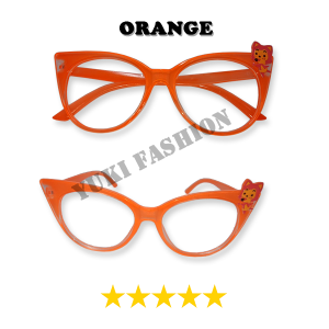 Kacamata Fashion Anak / Kacamata Gaya / Kacamata Anak Cat Eye Lensa Bening Transparan Laki-laki Perempuan / Kacamata Mata Kucing Anak Lucu Keren Fashion Children / Kids Glasses Cateye Cowok Cewek Korea Frame Plastik Ringan