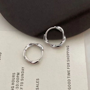 MillionGrid Xoắn Vàng Hoop Bông tai cho phụ nữ dày Chunky Hoops không gây dị ứng cổ điển Xoắn bông tai lớn