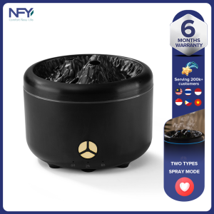 2023 New 500ML Simulated Flame Aromatherapy Machine Home Desk 3-Hole spray/Two spray Modes/Wireless Remote Control/Essential Oil Special/Aromatherapy Humidifier