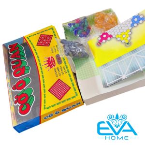 Bộ Trò Chơi Cờ Ô Quan 5 In 1 AT Gồm Cờ Ô Quan- Cờ Vây-Cờ Nhảy-Cờ Gánh - Cờ Caro Hộp Kiếng SP2296