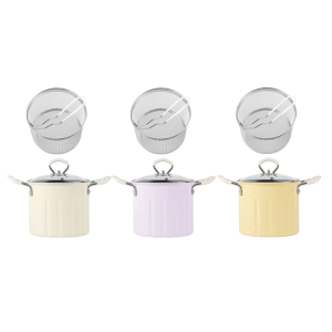 Japanese Tempura Frying Pans with Oil Strainer Practical Small Deep Cooking Pots Cookware for Students and Office Use
