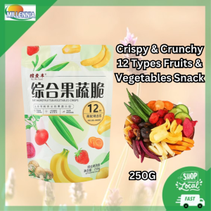 250g Crunchy & Crispy 12 Types Dehydrated Healthy Fruits & Vegetables Ready Serve Snack - Rangup Kerepek Buah Dan Sayur Kering 脱水果蔬脆
