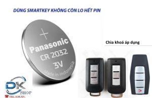 Pin Nhật Panasonic chìa khóa điều khiển xe Mitsubishi Xpander Outlander Attrage MirageXforce