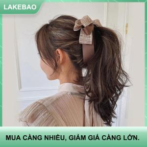 【LAKEBAO】 2022 New Ribbon Bow Chuối Clip Dễ Thương Ngọc Trai Tóc Pins Barrette Phụ Nữ Phụ Kiện Tóc Thời Trang Màu Rắn Thanh Lịch Tóc Claw