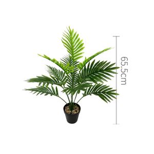 YTRYTWE Tropical Plants Artificial Palm Leaves Branches Large Green Artificial Fern Creative 12/18 Forks Fake Palm Leaves Wedding