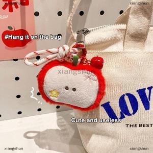 [COD] xiangshun Cute Creative Apple Bell Lanyard Plush Doll Stuffed Toys Keychain Pendant Bag Hanging Ornaments Girly Backpack Accessories Gifts
