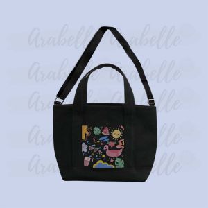 Arabelle Mini Bucket Bag Tas Selempang Wanita Tas Wanita Hitam Tas Kanvas Shoulder Bag Hand Bag