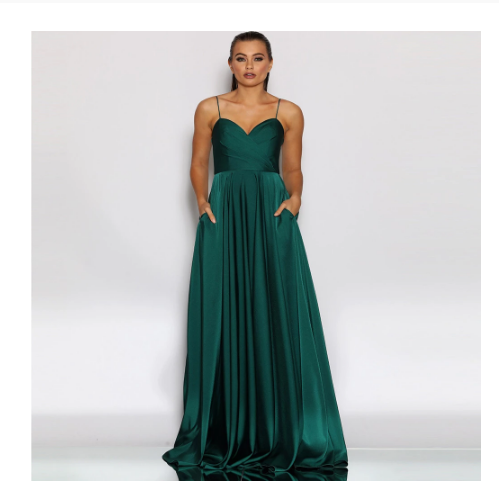 Evening Dress Sexy Long Party Gowns Elegant Satin Prom Dresses