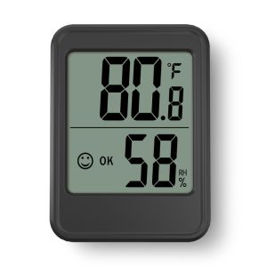 KIPRUN Digital Thermometer Hygrometer Indoor Digital Temperature Humidity Meter With Stand Large Size LCD Show
