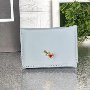 Sampai7an D79 / Dompet Mini Cewek Model Lipat Simple Motif Hiasan Love Cantik Tempat Penyimpanan Uang Kertas Koin Kartu Woman Wallet Multifungsi Termurah / COD
