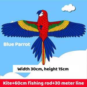 Cartoon Kite Toy for Kids Adults Easy to Fly Kite with String and Rod Beach Outdoor Toys
