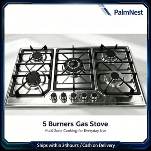 4 Burner Stainless Steel Built‑in Gas Hob Automatic Flameout Safety Home Cooking Range