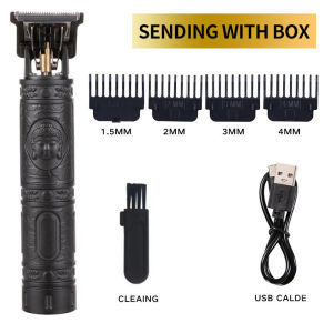 USB elektrik rambut memotong mesin boleh dicas semula baru rambut Clipper lelaki pencukur Trimmer untuk lelaki Barber profesional janggut Trimmer